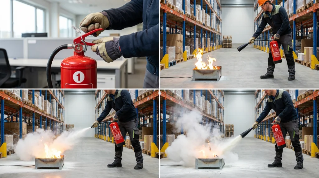 مراحل استفاده از کپسول اطفا حریق